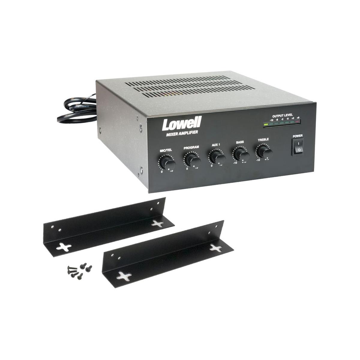 Image of Lowell Manufacturing MA30-WK Mixer with 30W Power Amplifier and Wall-Mount Kit