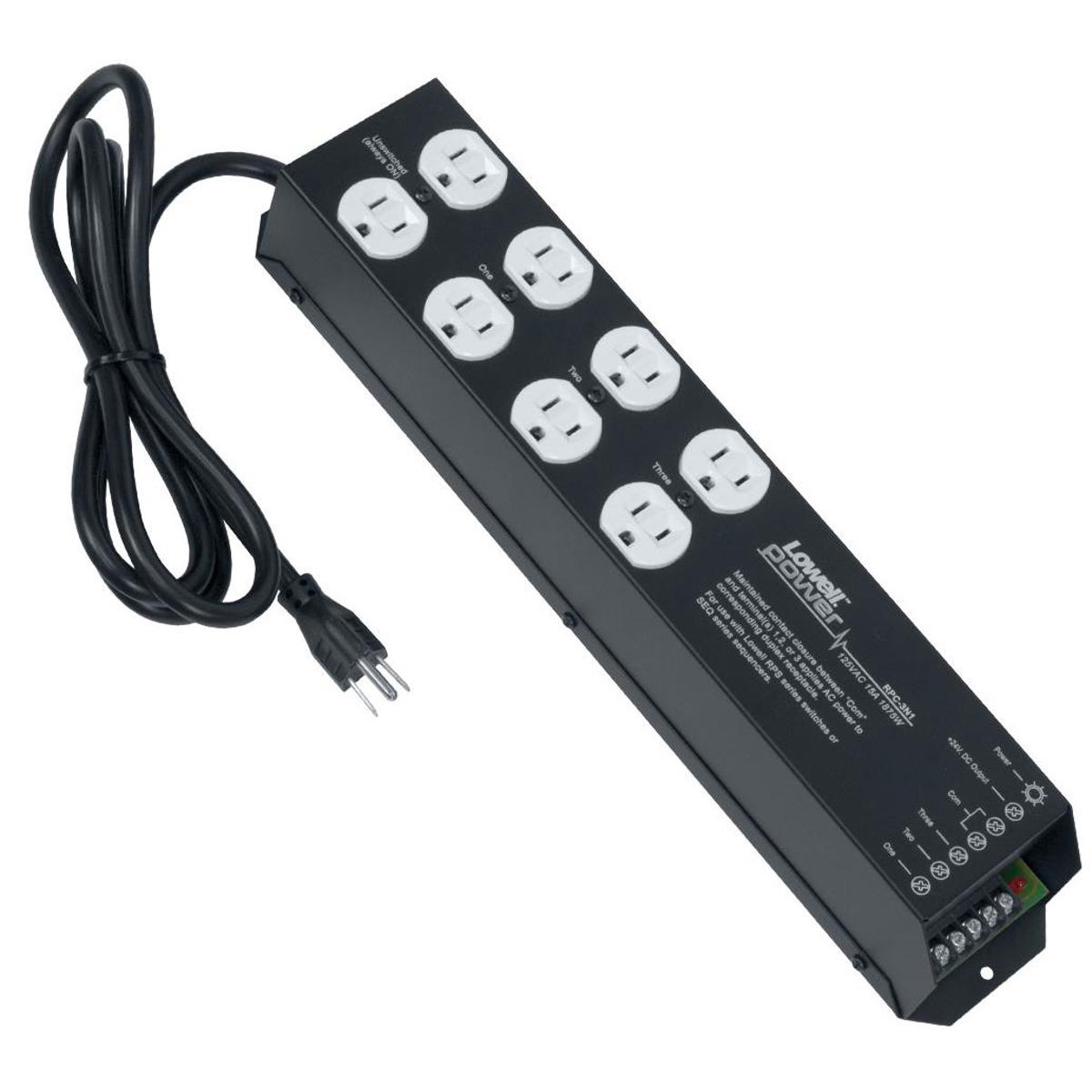 

Lowell Manufacturing RPC-3N1 15A Remote Power Control with 4 Duplex Outlets