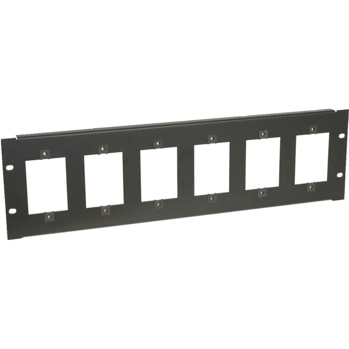 

Lowell Manufacturing SG6P-3 3U Punched Rack Mount Panel for 1-Gang Devices,Black