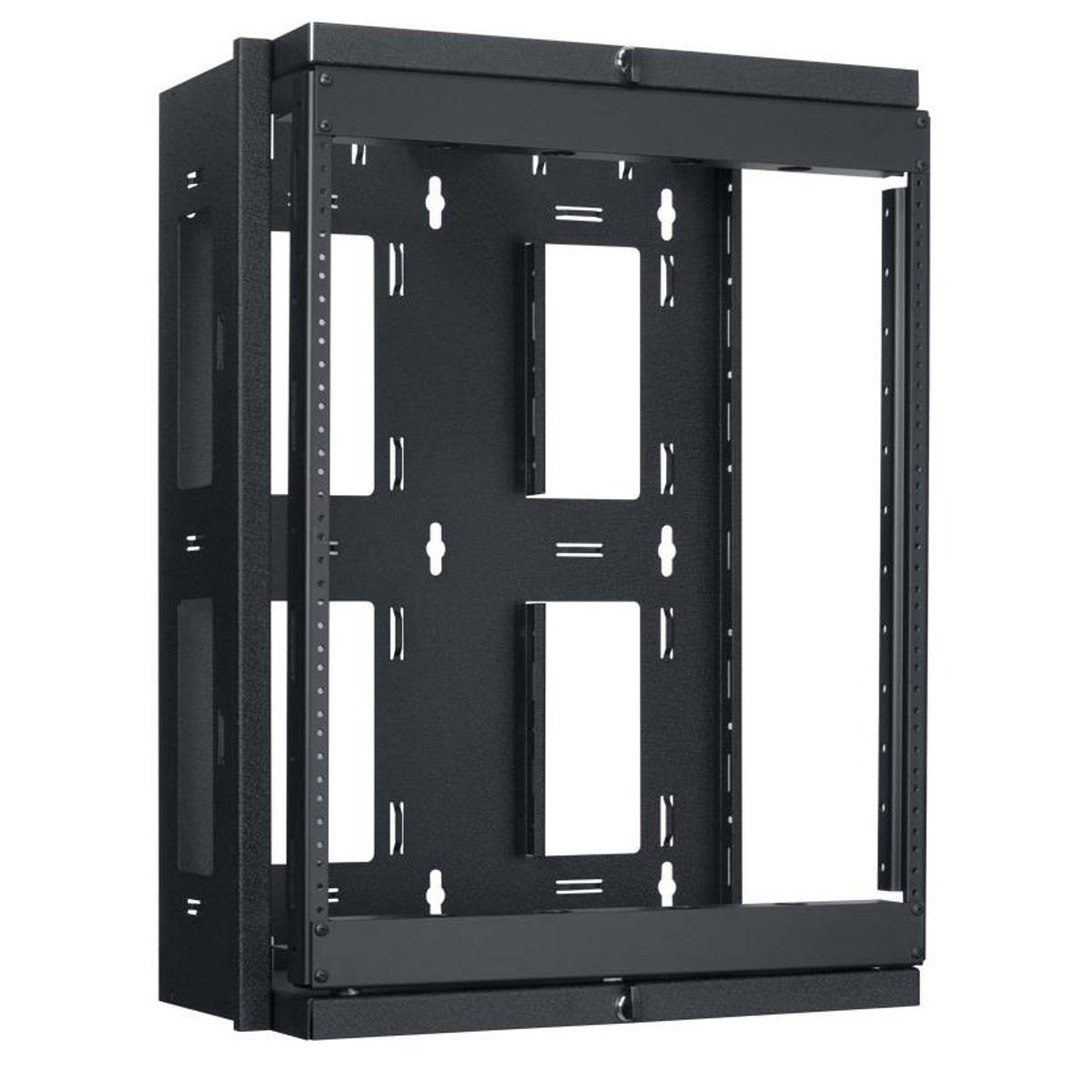 

Lowell Manufacturing SGR-1212 12U Swing-Gate Open Frame Rack, 13" Depth, Black