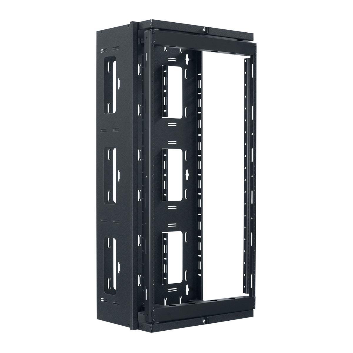 Image of Lowell Manufacturing SGR-2012 20U Swing-Gate Open Frame Rack