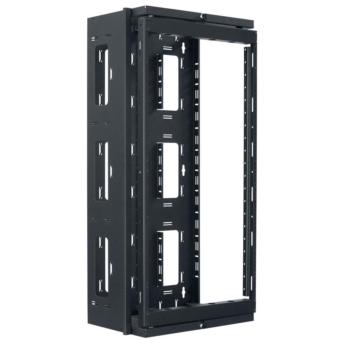 Image of Lowell Manufacturing SGR-2012 20U Swing-Gate Open Frame Rack