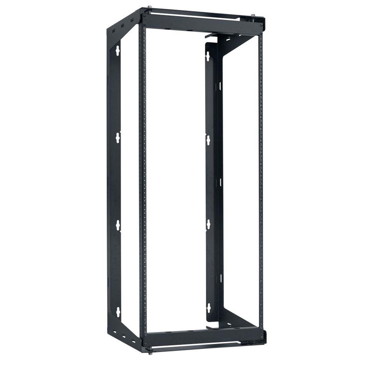 

Lowell Manufacturing SR-2524 25U Swing-Gate Wall Rack, 24" Depth, Black