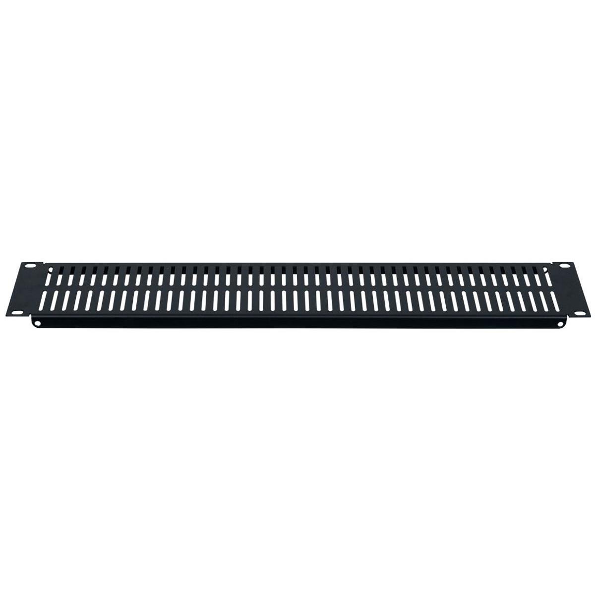 

Lowell Manufacturing SVSP-7 7U Rack Panel with Slotted Vent and Flange, Black
