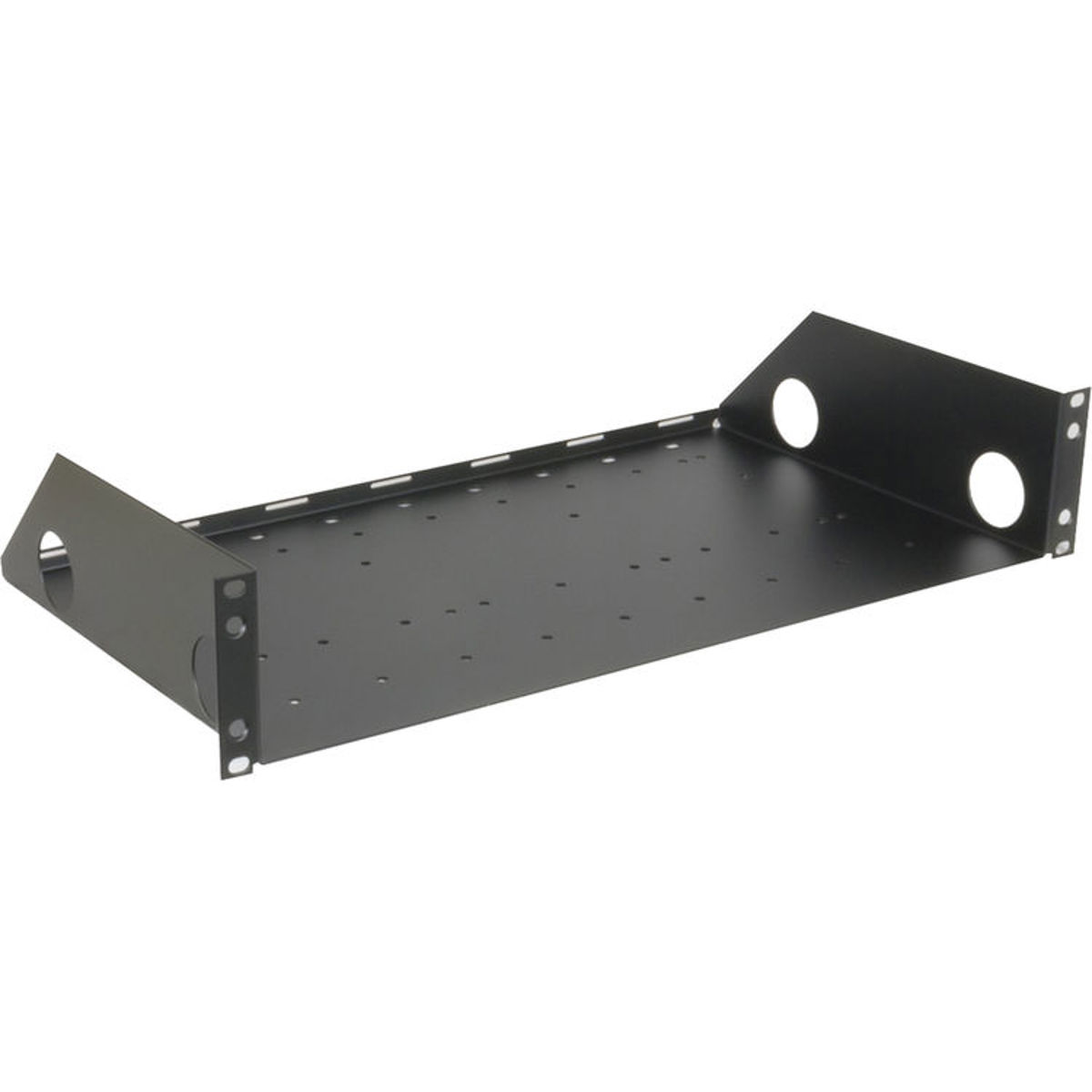 

Lowell Manufacturing USE-210 2U Rack Utility Shelf, 10" Depth, Black