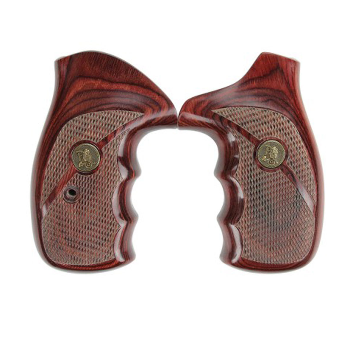 

Lyman Renegade Wood Laminate Grip for S&W N Frame Revolver, Checkered Rosewood