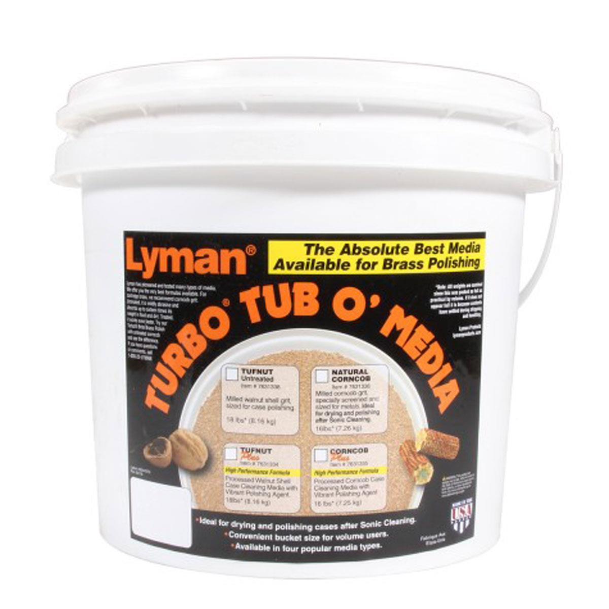 Image of Lyman 18lbs Turbo Tub O'Media Tufnut Case Cleaning Media