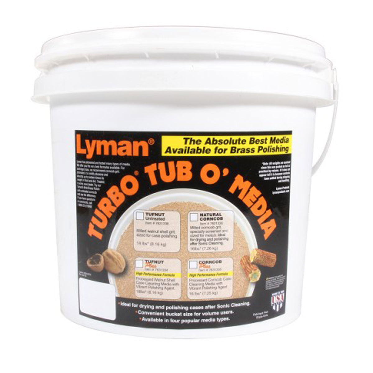 Image of Lyman 16lbs Turbo O'Media Corncob Green Case Cleaning Media