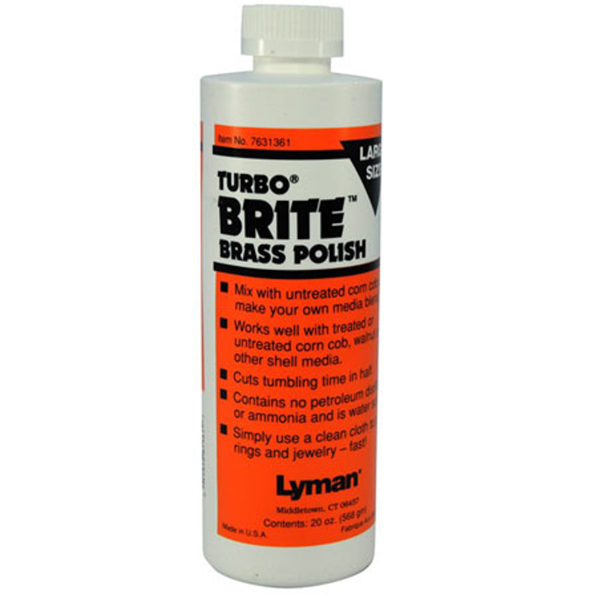 

Lyman Turbo Brite Brass Case Polish, 20 oz