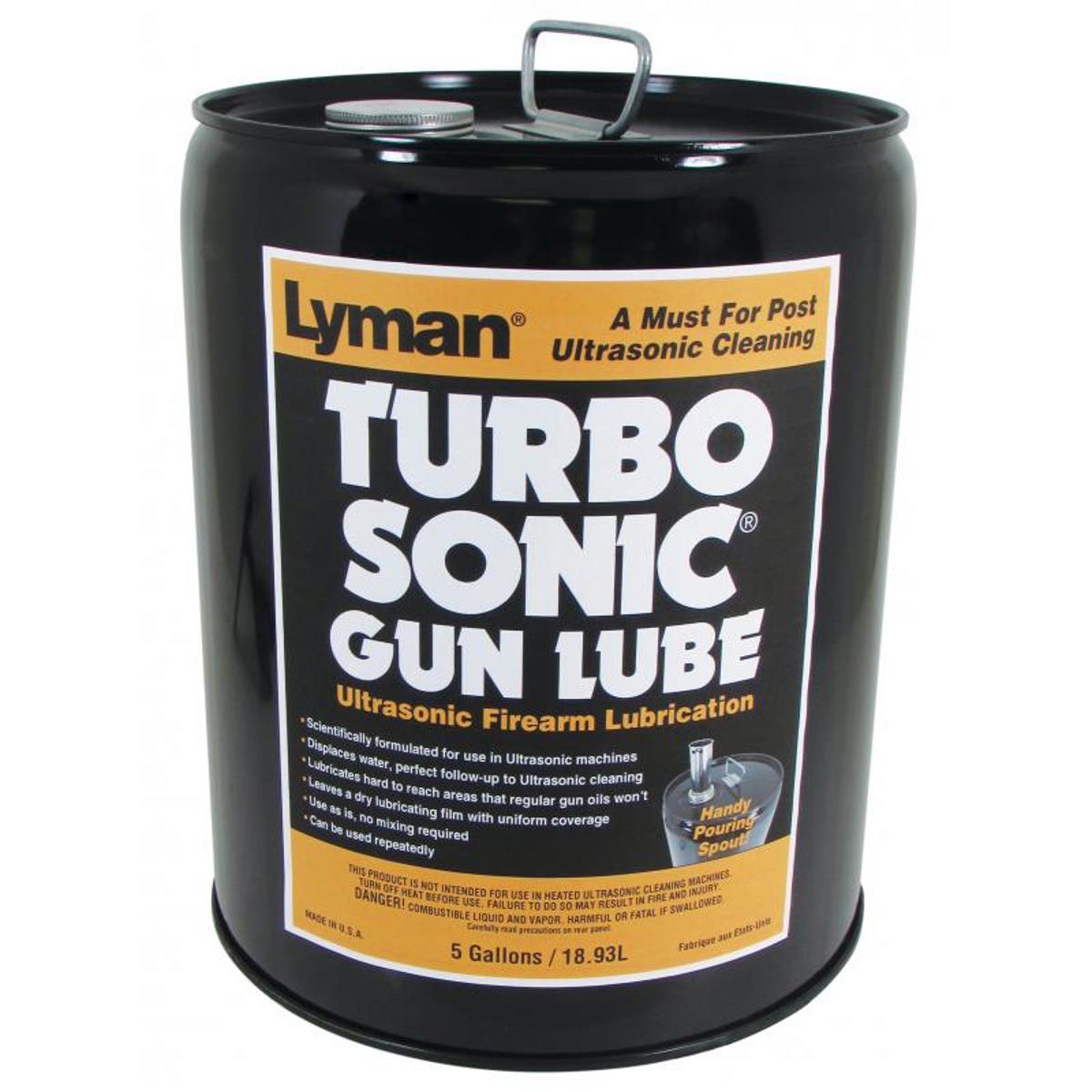 

Lyman Turbo Sonic Ultrasonic Barrel/Gun Parts Lubricant, 5 Gallon Can
