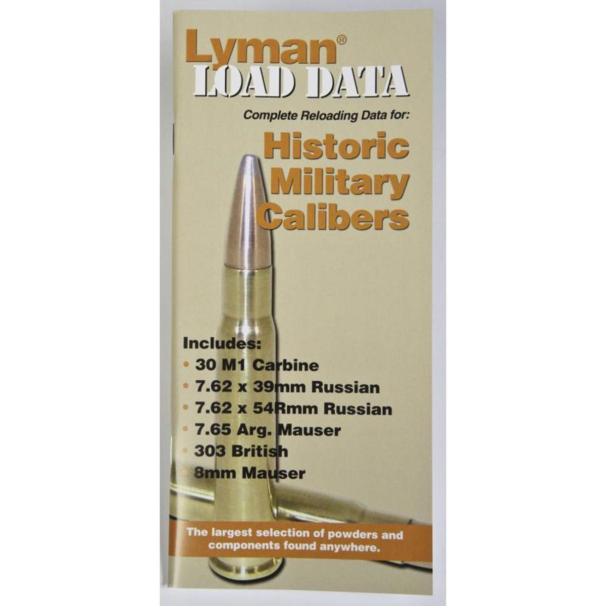 

Lyman Old Military Rifle Calibers Load Data Book, #9780014