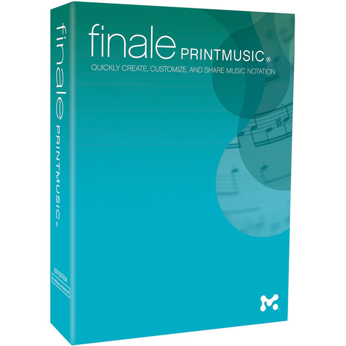 MakeMusic Finale PrintMusic 2014 Professional Music Notation Software - Download -  1113-18