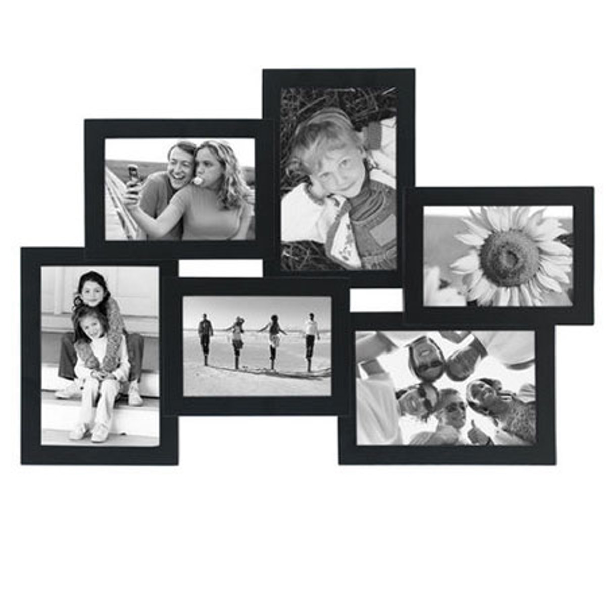 

Malden International Crossroads Collage Frame for Three 3.5x5"/4x6" Photo, Black
