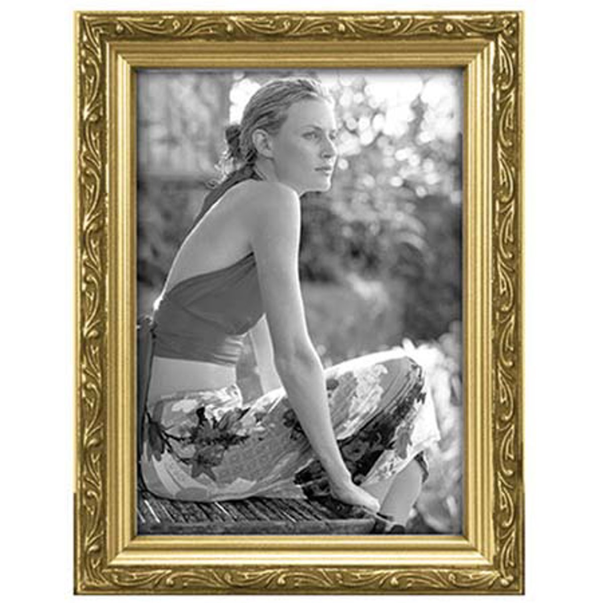

Malden International Malden 641246 Bezel Wood Frame for 4x6in Photo, Gold