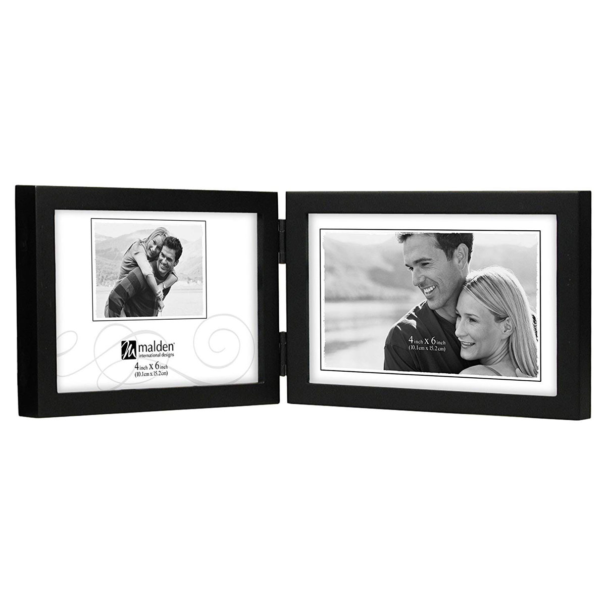 

Malden International Concepts Series Wood Frame for 5x7" Double Horizontal Photo