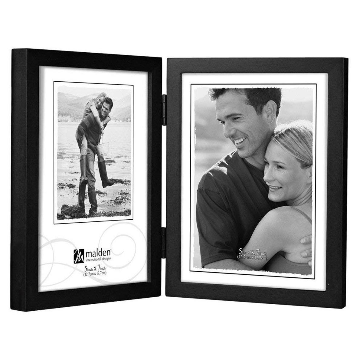 

Malden International Concepts Series Wood Frame for 5x7" Double Vertical Photo