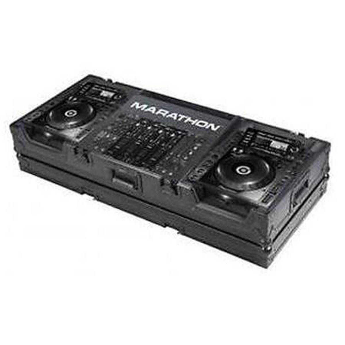 

Marathon Black Series Coffin Case for 2x Large CD Players Plus 19" Mixers