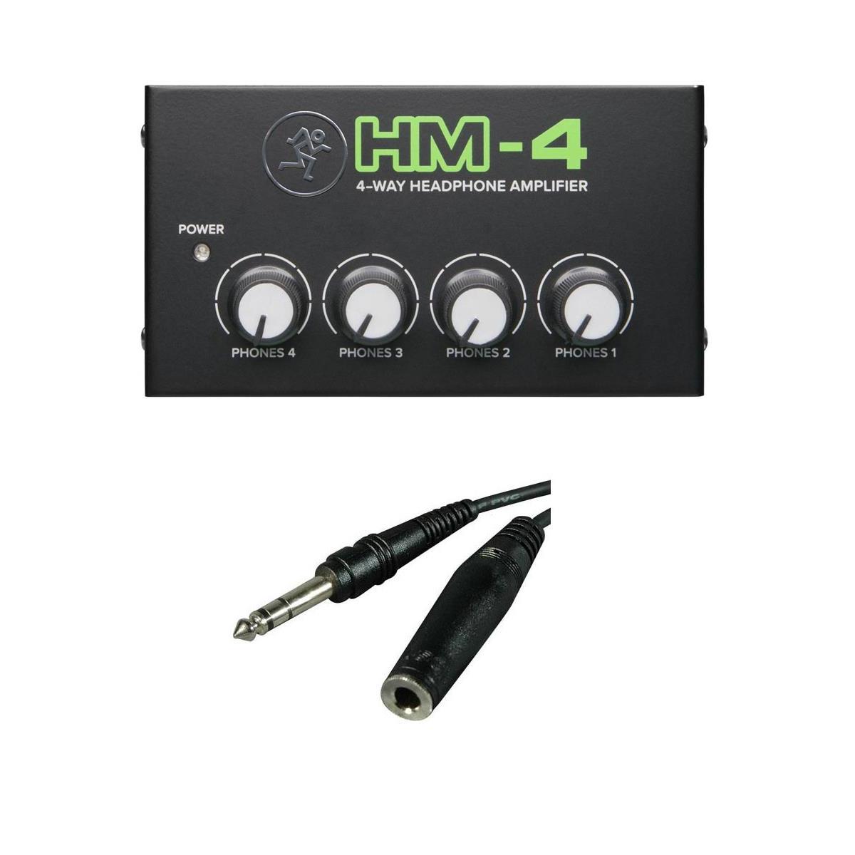 Image of Mackie HM-4 4-Way Headphone Amplifier With TRS Headphone Cable