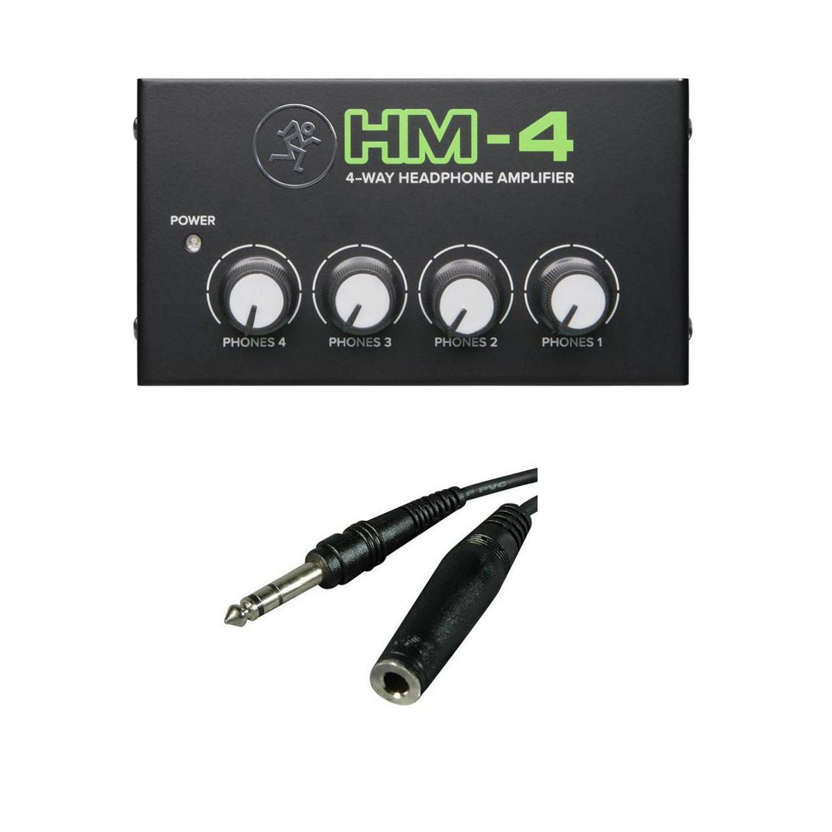 

Mackie HM-4 4-Way Headphone Amplifier With TRS Headphone Cable,