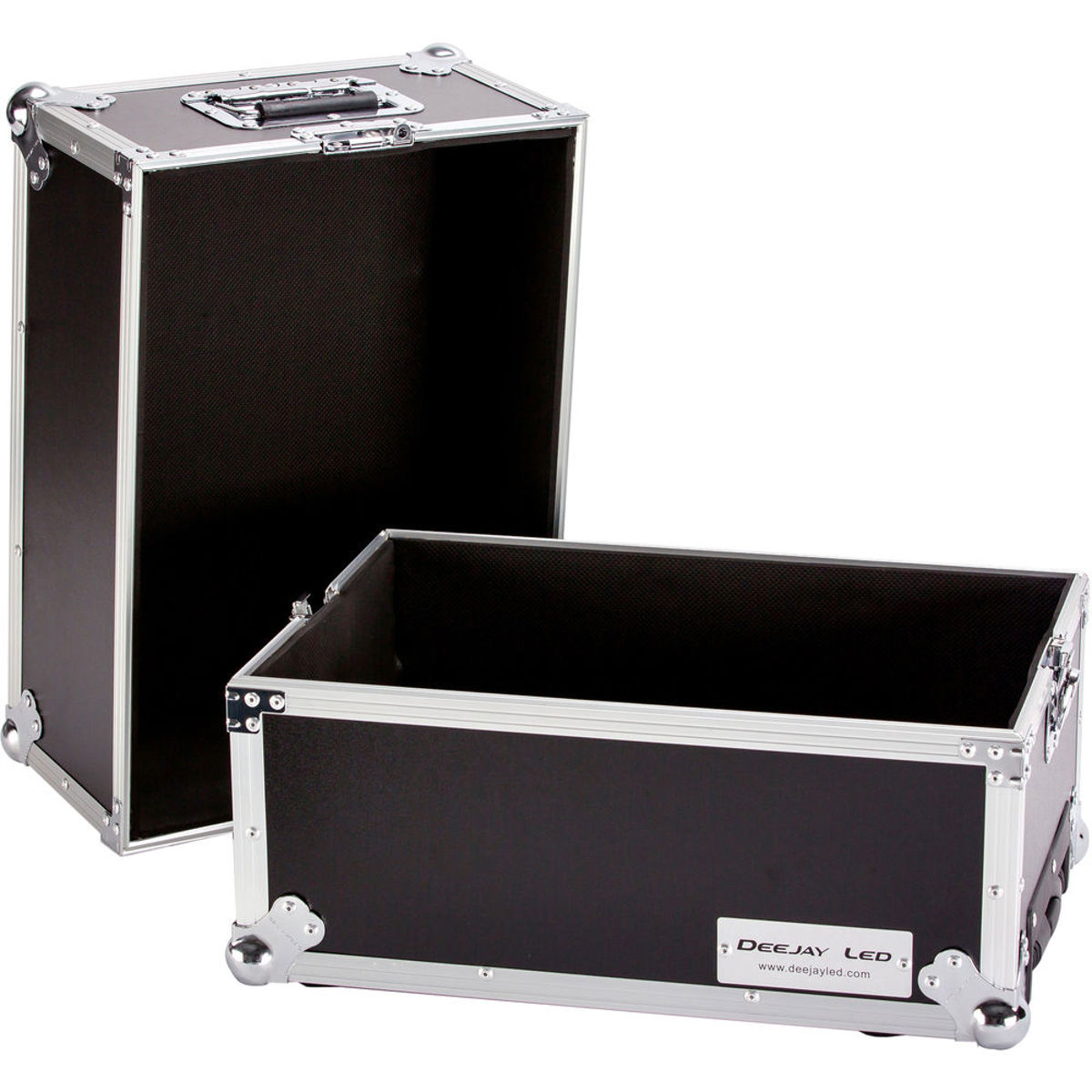 

Deejay LED Medium Case for 100 LPs, with Pullout Handle and Wheels