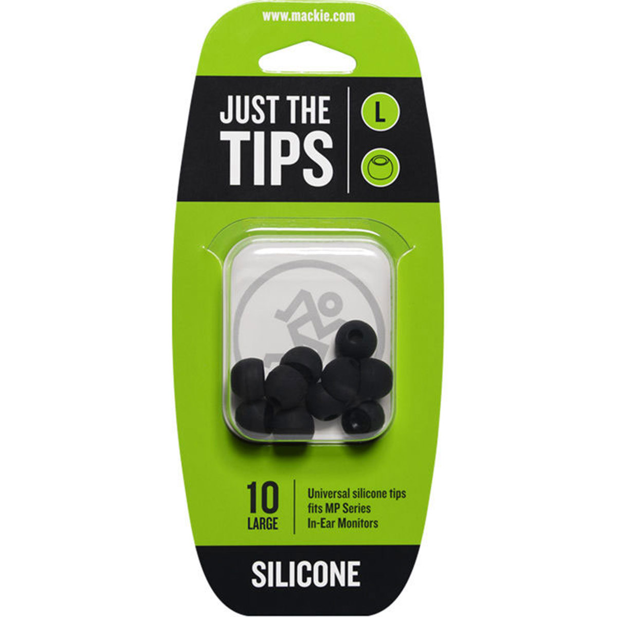 

Mackie Silicone Tips Kit for MP Series In-Ear Headphones, 10 Tips, Large