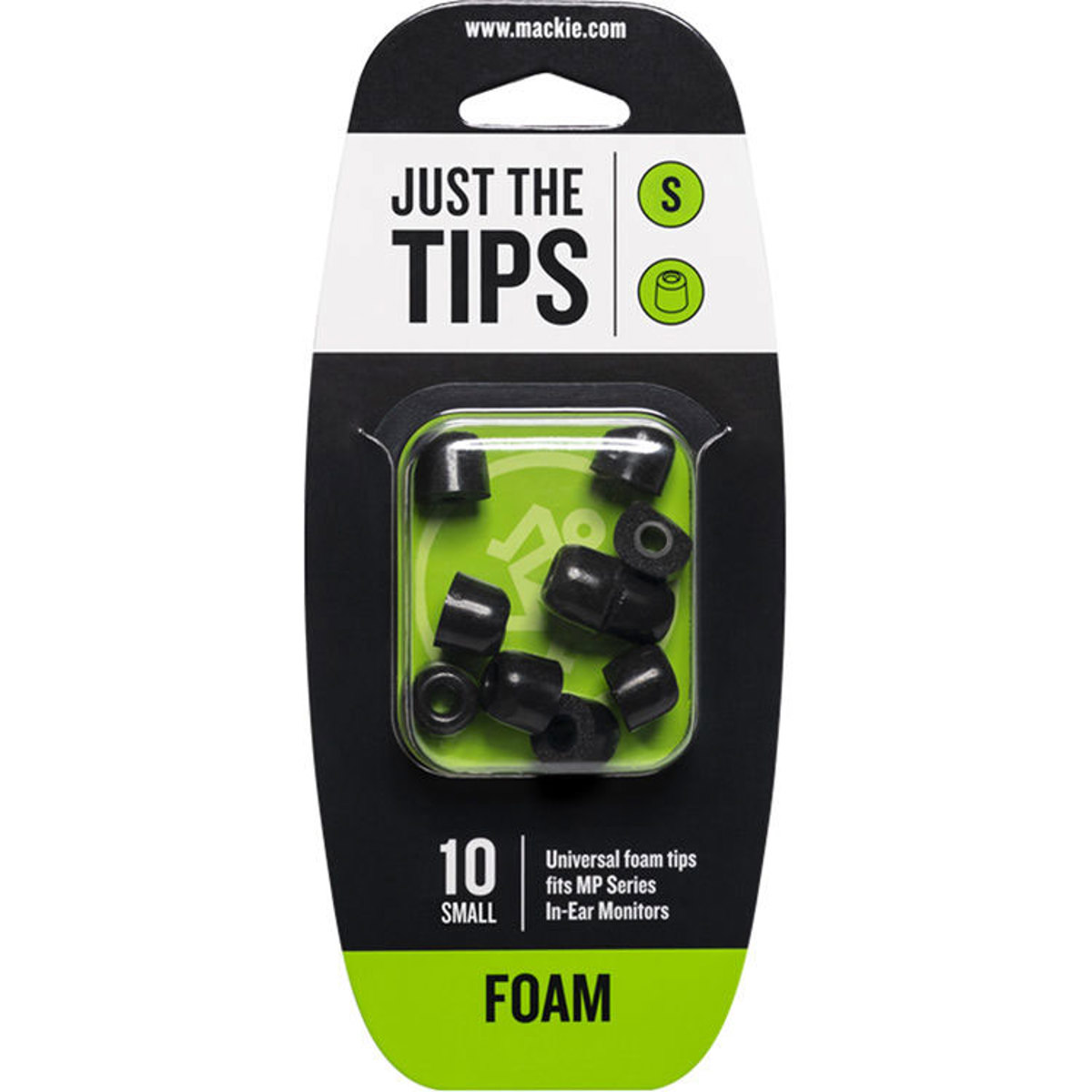 

Mackie Foam Tips Kit for MP Series In-Ear Headphones, 10 Tips, Small
