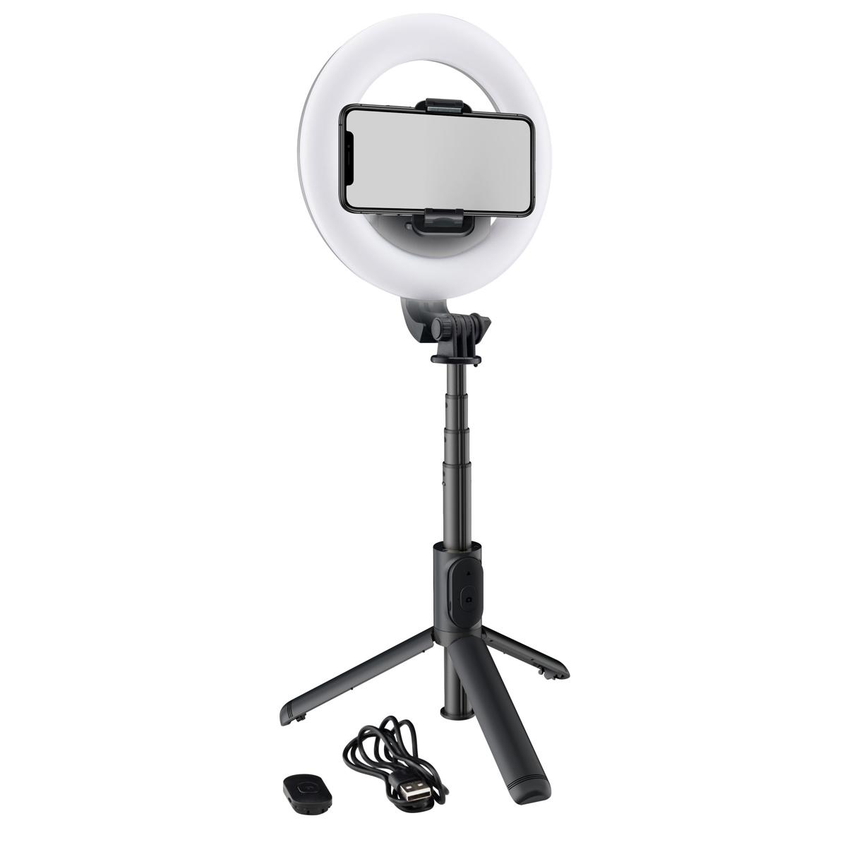 

Mackie mRING-6 6" Battery-Powered Ring Light with Convertible Selfie Stick/Stand