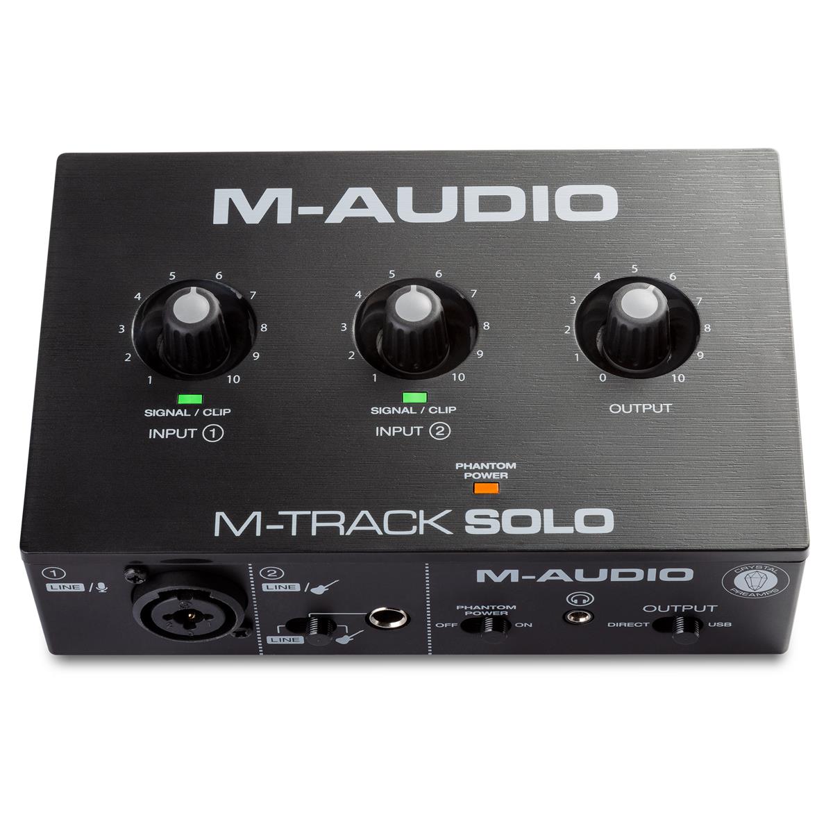 Image of M-Audio M-Track Solo 2-Channel USB Audio Interface with Crystal Preamp