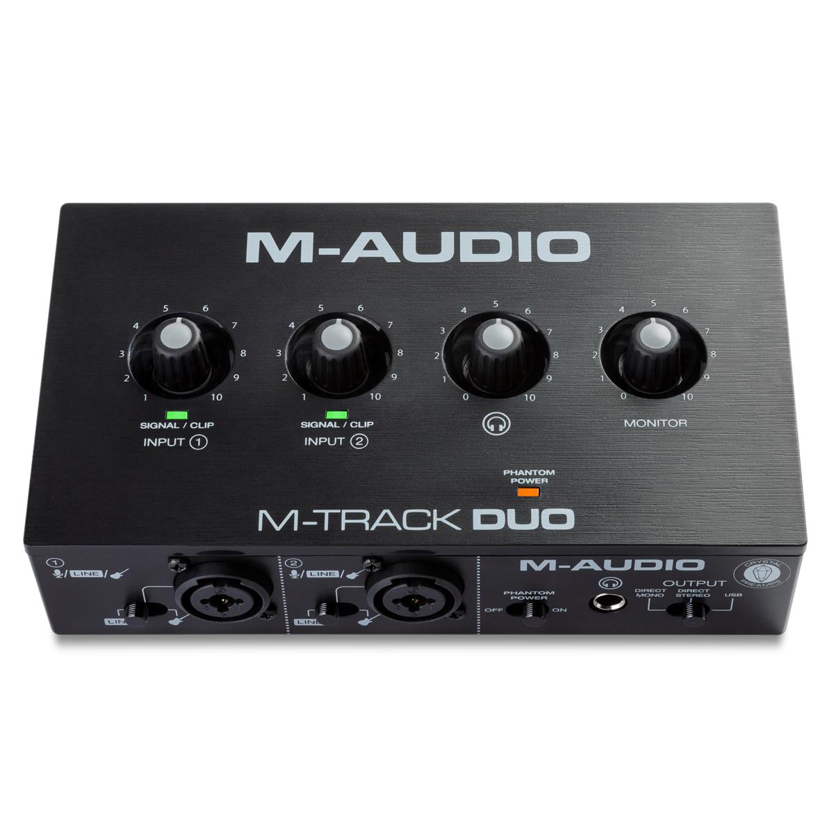 Image of M-Audio M-Track Duo 2-Channel USB Audio Interface with 2 Combo Inputs