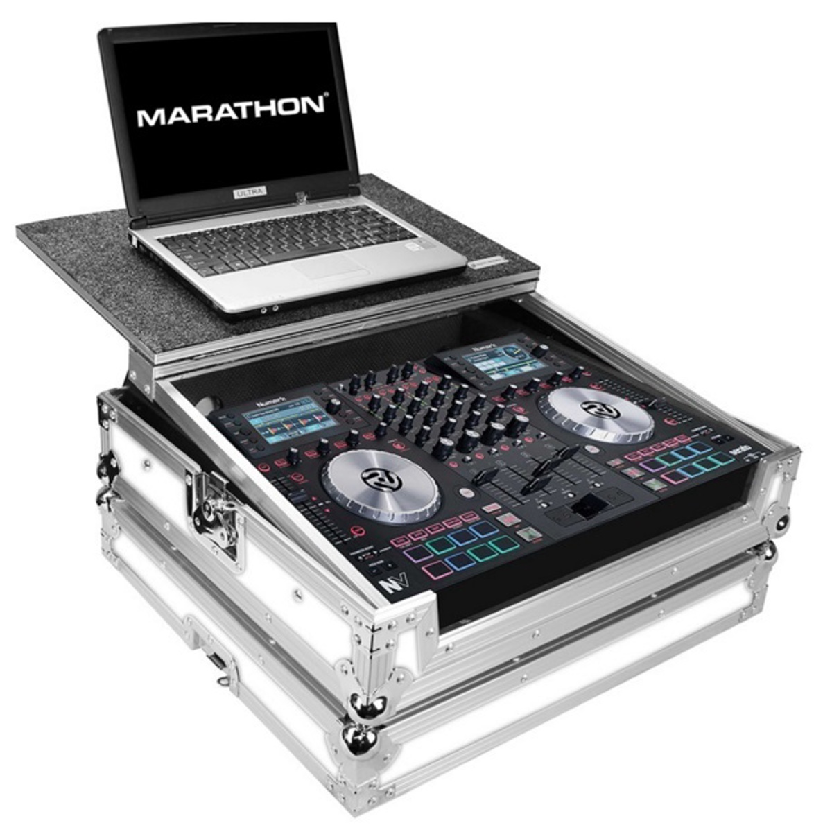 

Marathon Flight Road Case for Numark NV Serato Music Controller, White