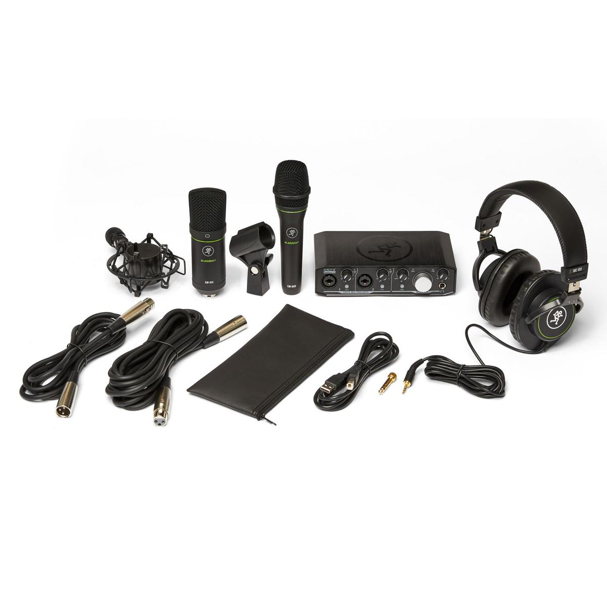 

Mackie Producer Bundle with Onyx Producerb 2x2 USB Interface, EM-89D Dynamic Mic