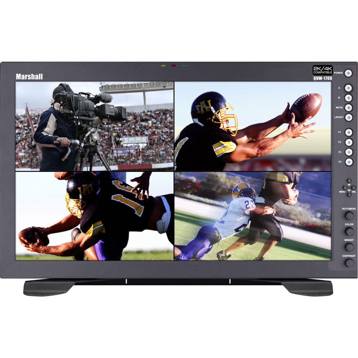 

Marshall Electronics Desktop Quad View 17" Native Resolution Monitor, 3G-SDI