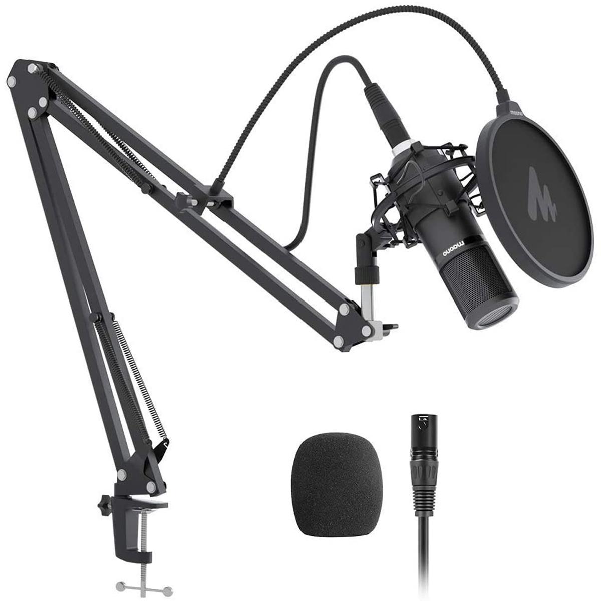 

MAONO AU-PM320S Professional Condenser Microphone Kit w/Stand and XLR Cable