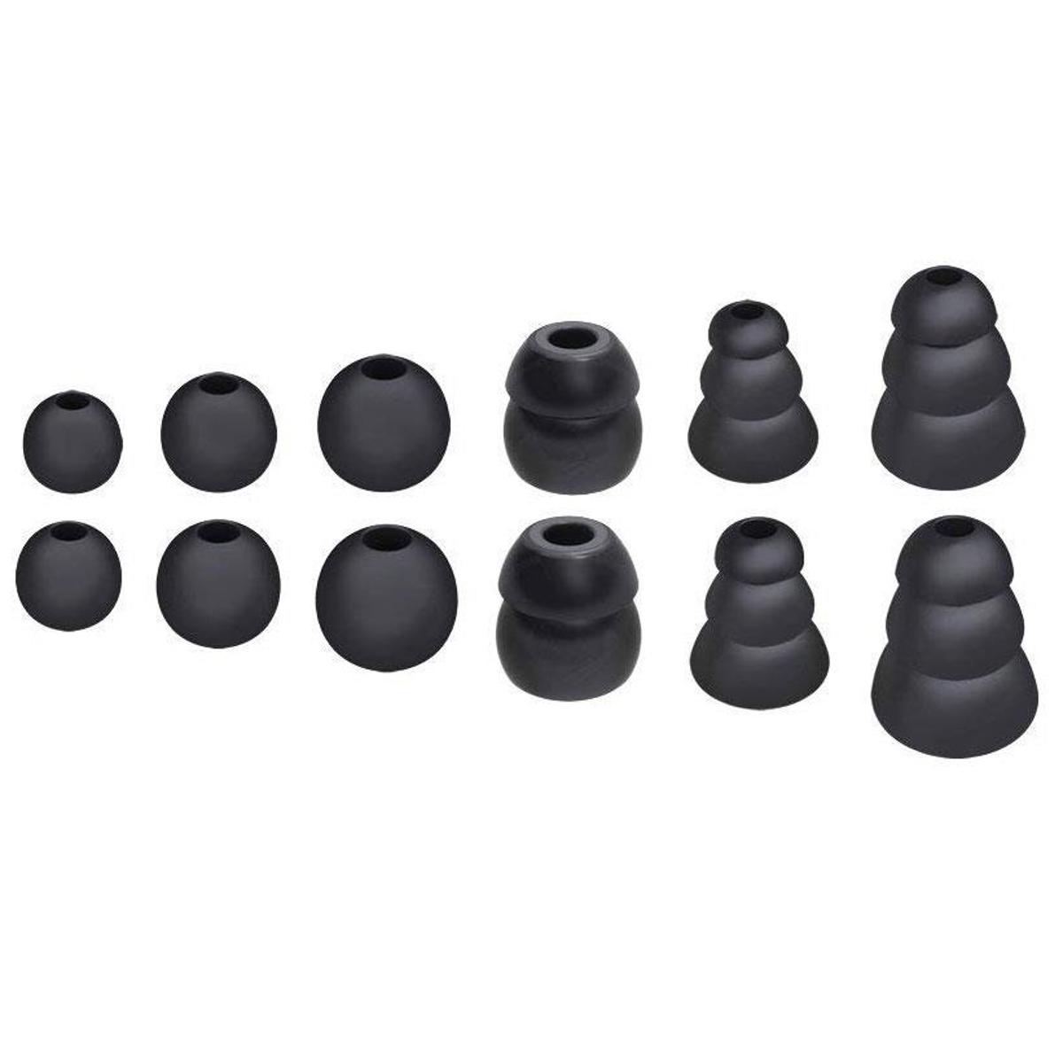 

MEE audio Eartip Combo Set for M6 PRO and Other Earphones, Black (6 Pairs)