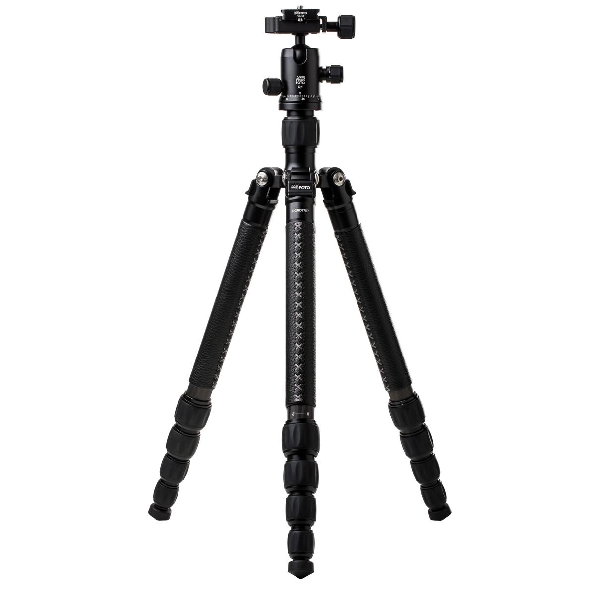

MeFOTO RoadTrip Classic Leather 5-Section CF Tripod with Q1 Ball Head, Black