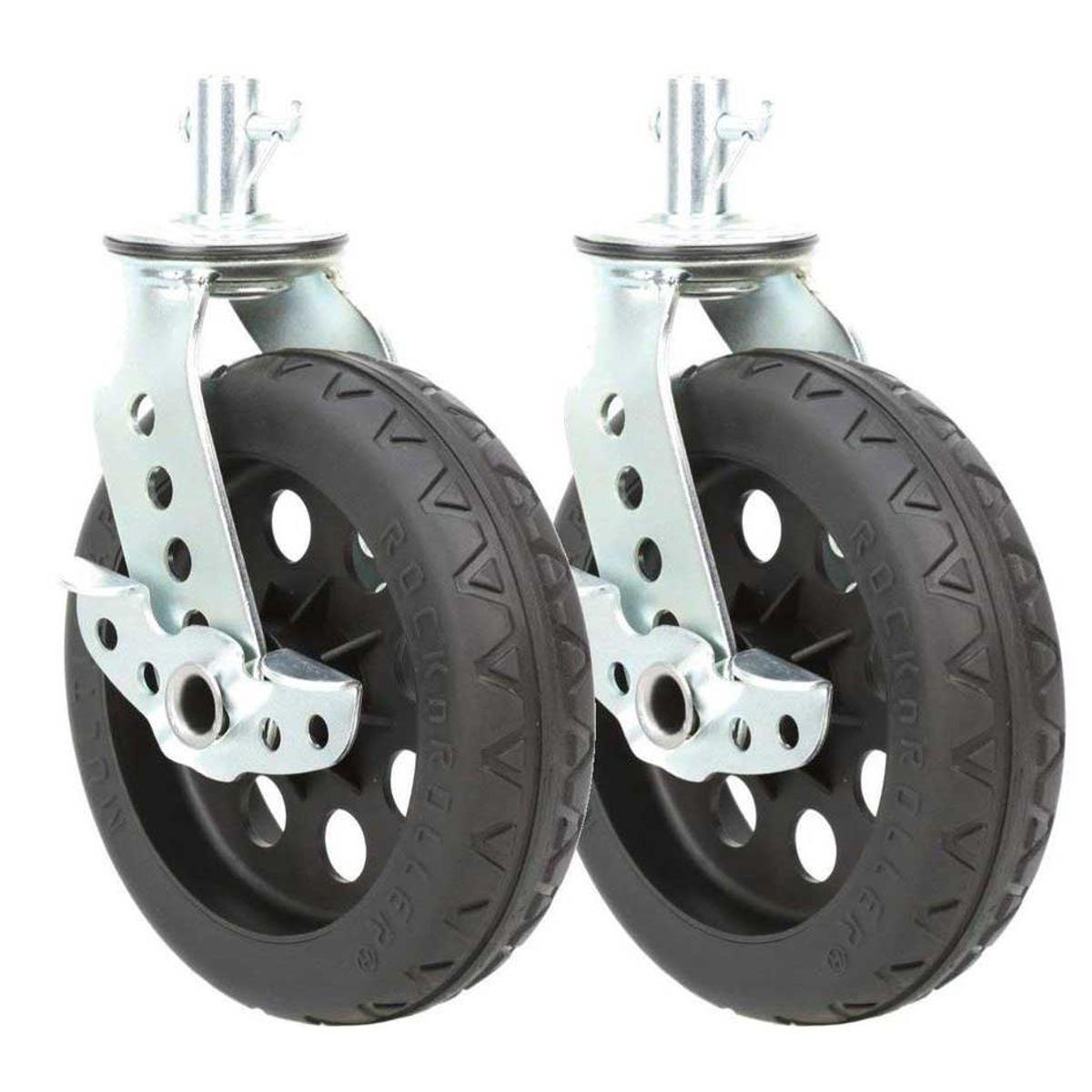 

Rock N Roller Multi-Cart 8" x 2" R-Trac Caster w/Brake (for R12) - 2pk - Black