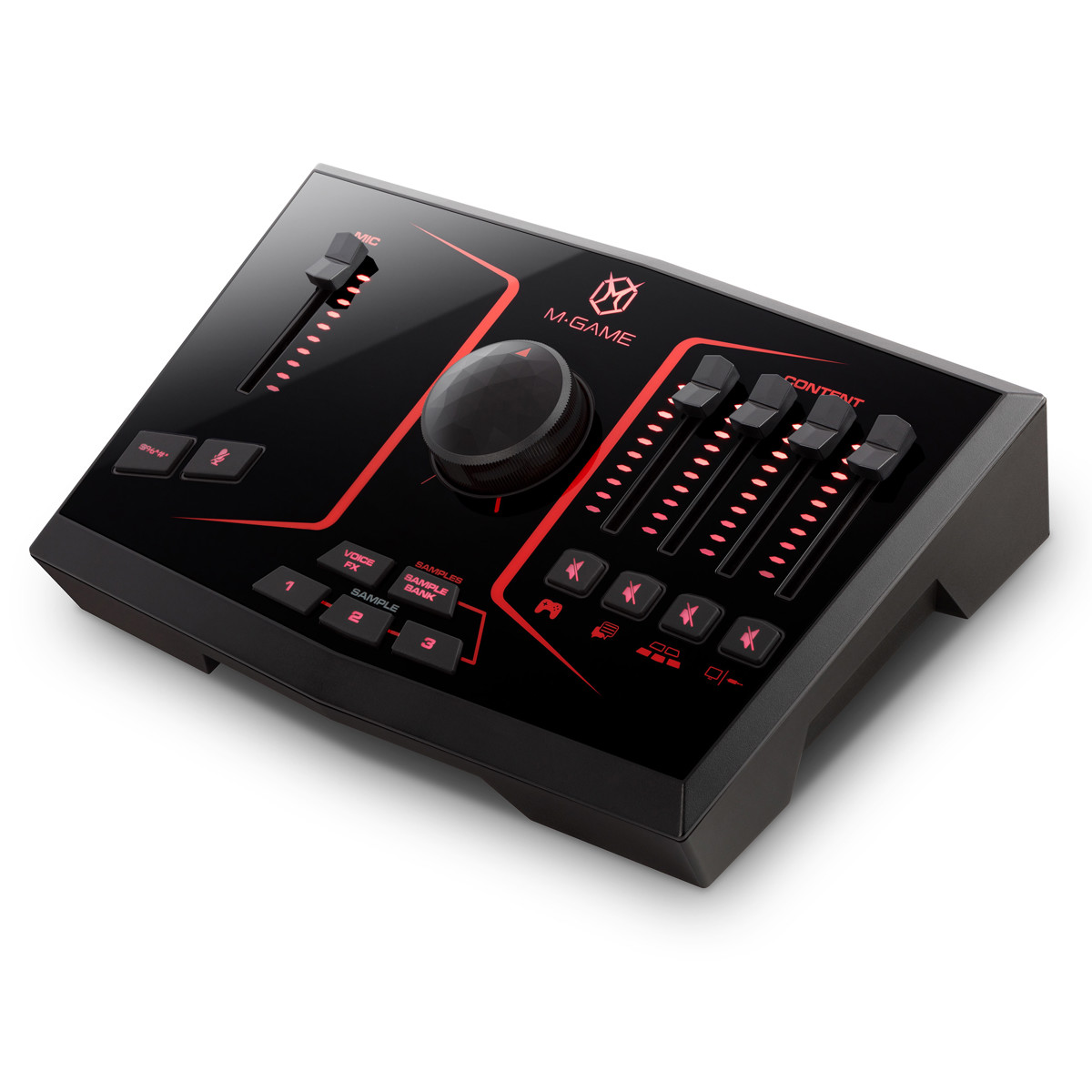 

M-Game Solo USB Streaming Mixer and Audio Interface with LED Lighting