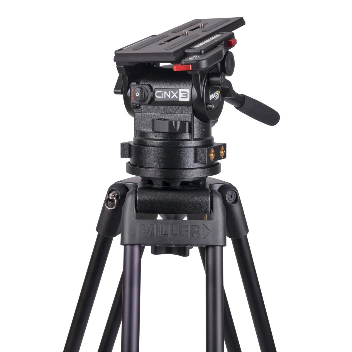 

Miller CiNX 3 Fluid Head with Pan Handle, Camera Plate, 2.2-41.8 lb Capacity