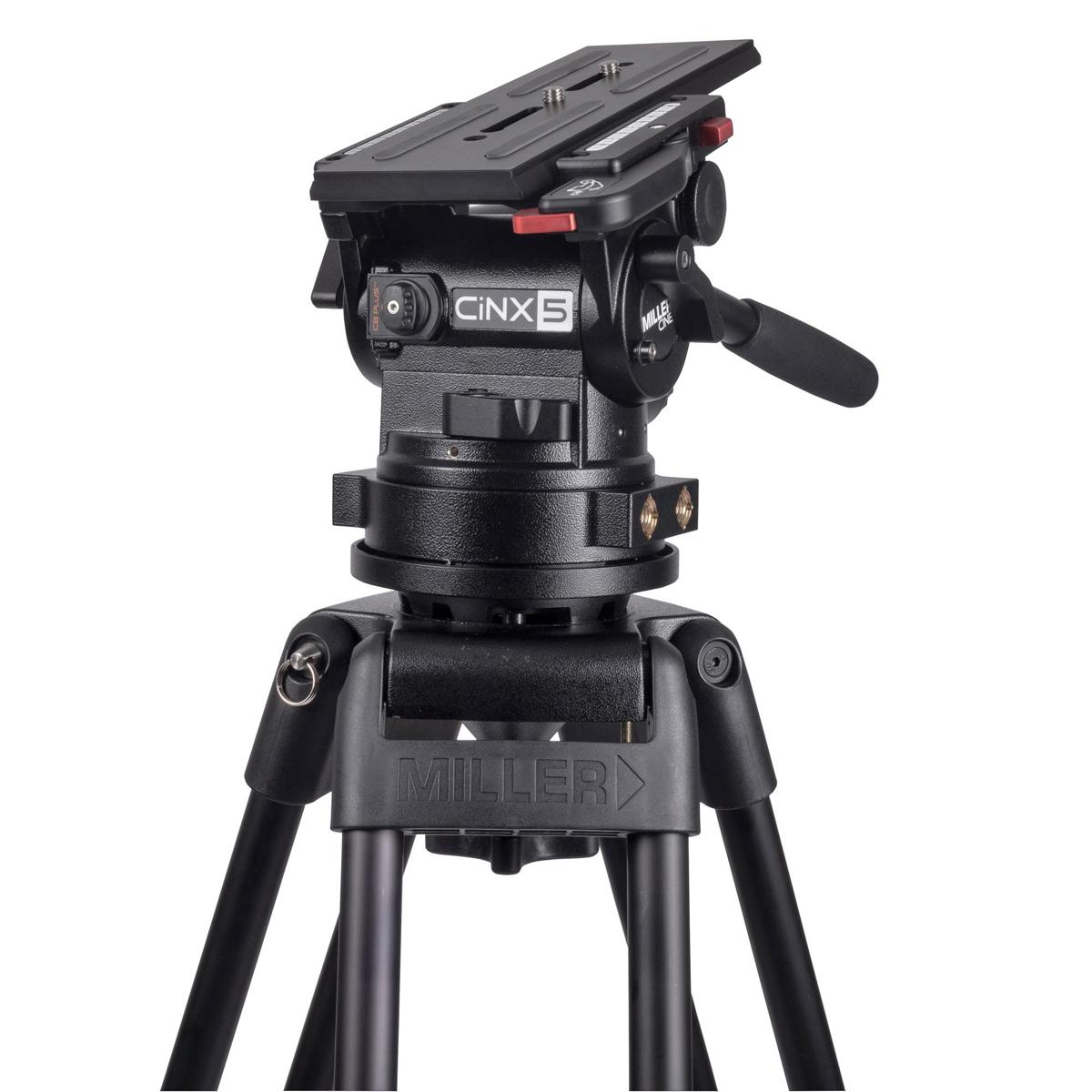 

Miller CiNX 5 Fluid Head with Pan Handle, Camera Plate, 4.4-46.2 lb Capacity