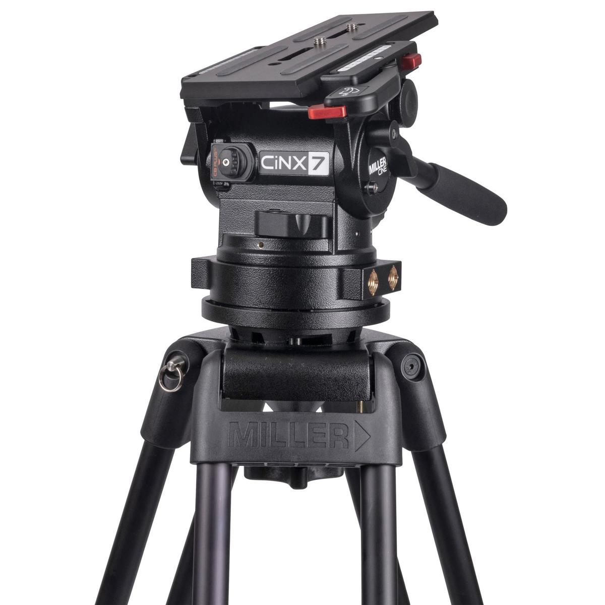 

Miller CiNX 7 Fluid Head with Pan Handle, Camera Plate, 13.2-55 lb Capacity