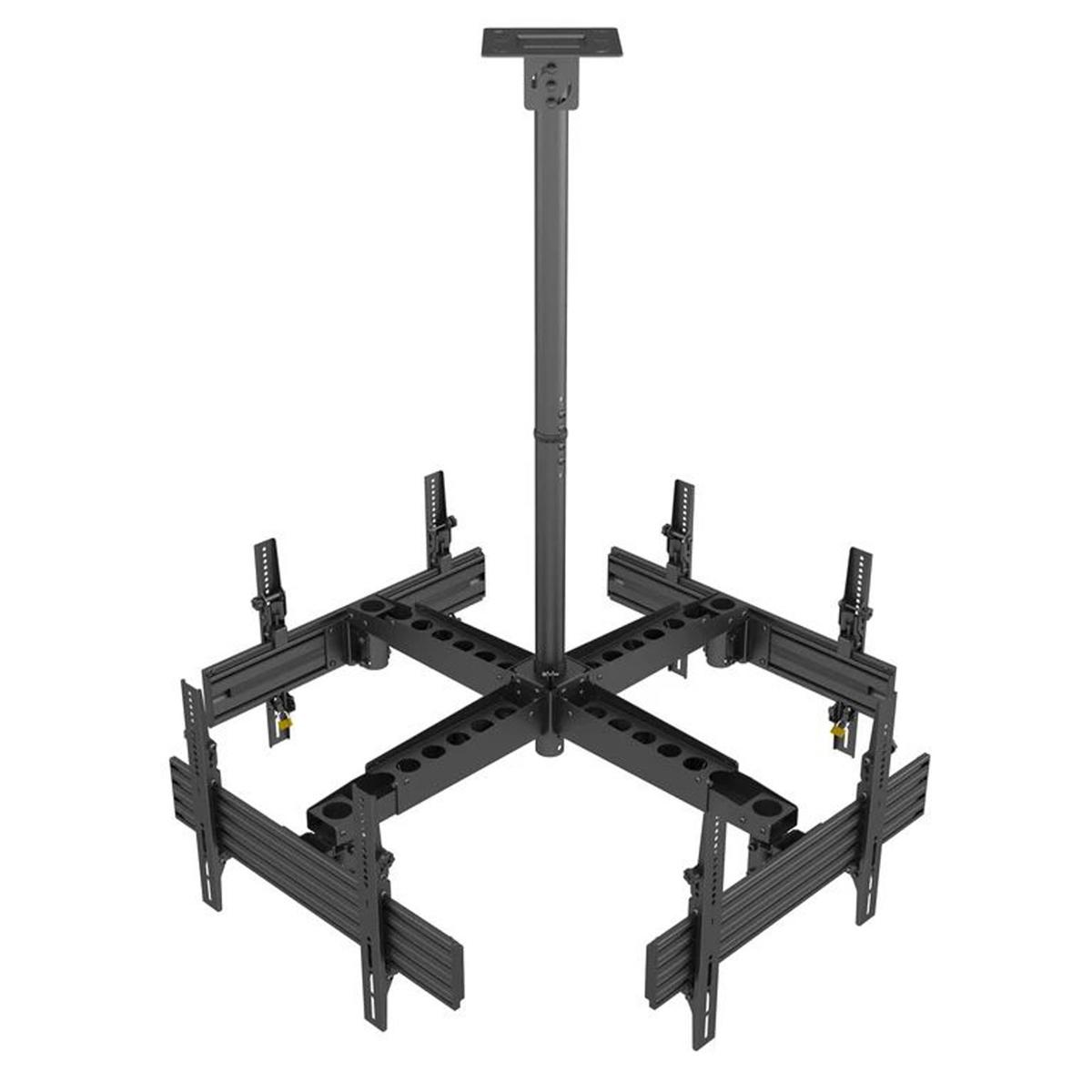 Image of Mount-It! MI-20121 Four-Side Four-Screen Single-Pole Ceiling Mount