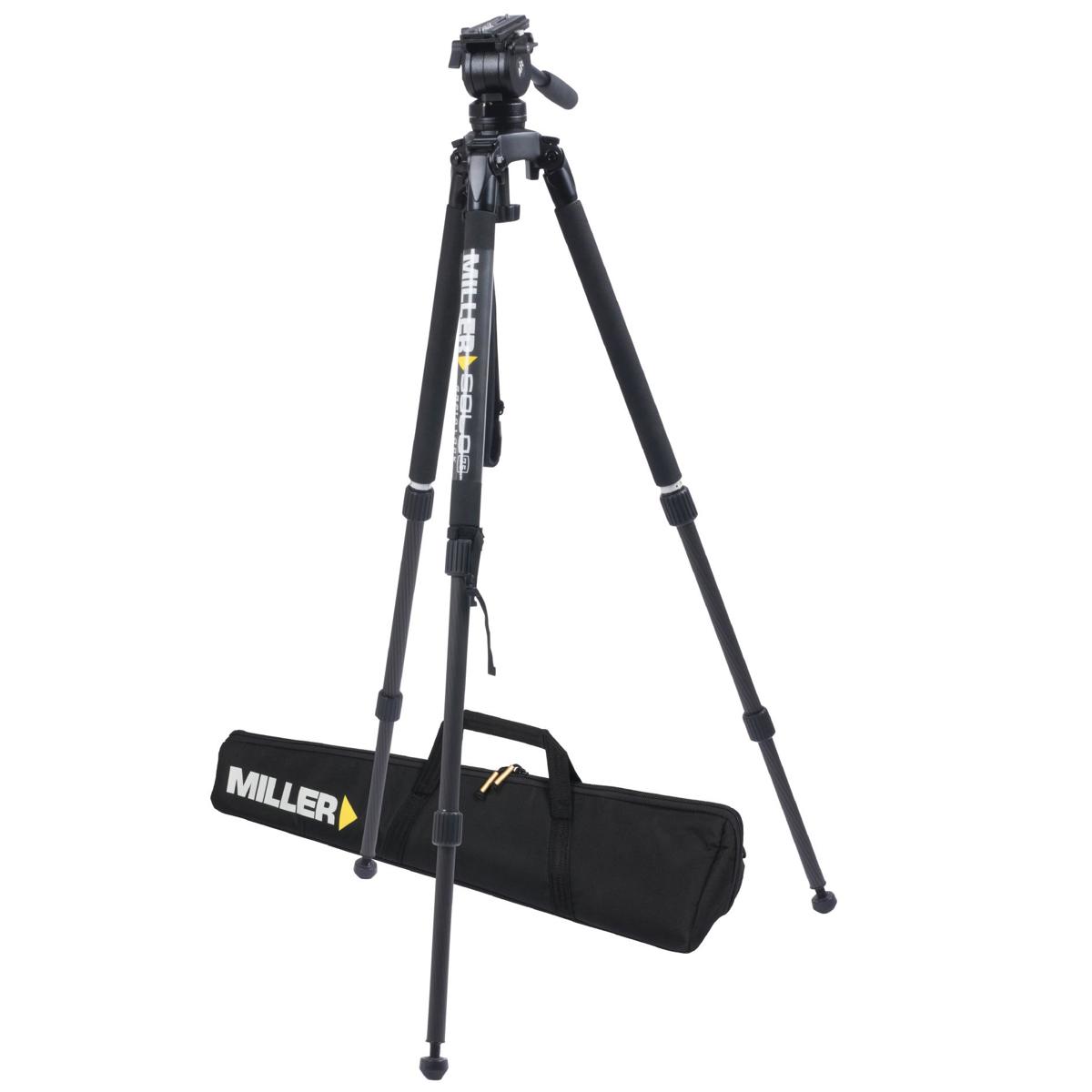 

Miller Air Fluid Head with Solo-Q 75 3-Section Carbon Fiber Tripod
