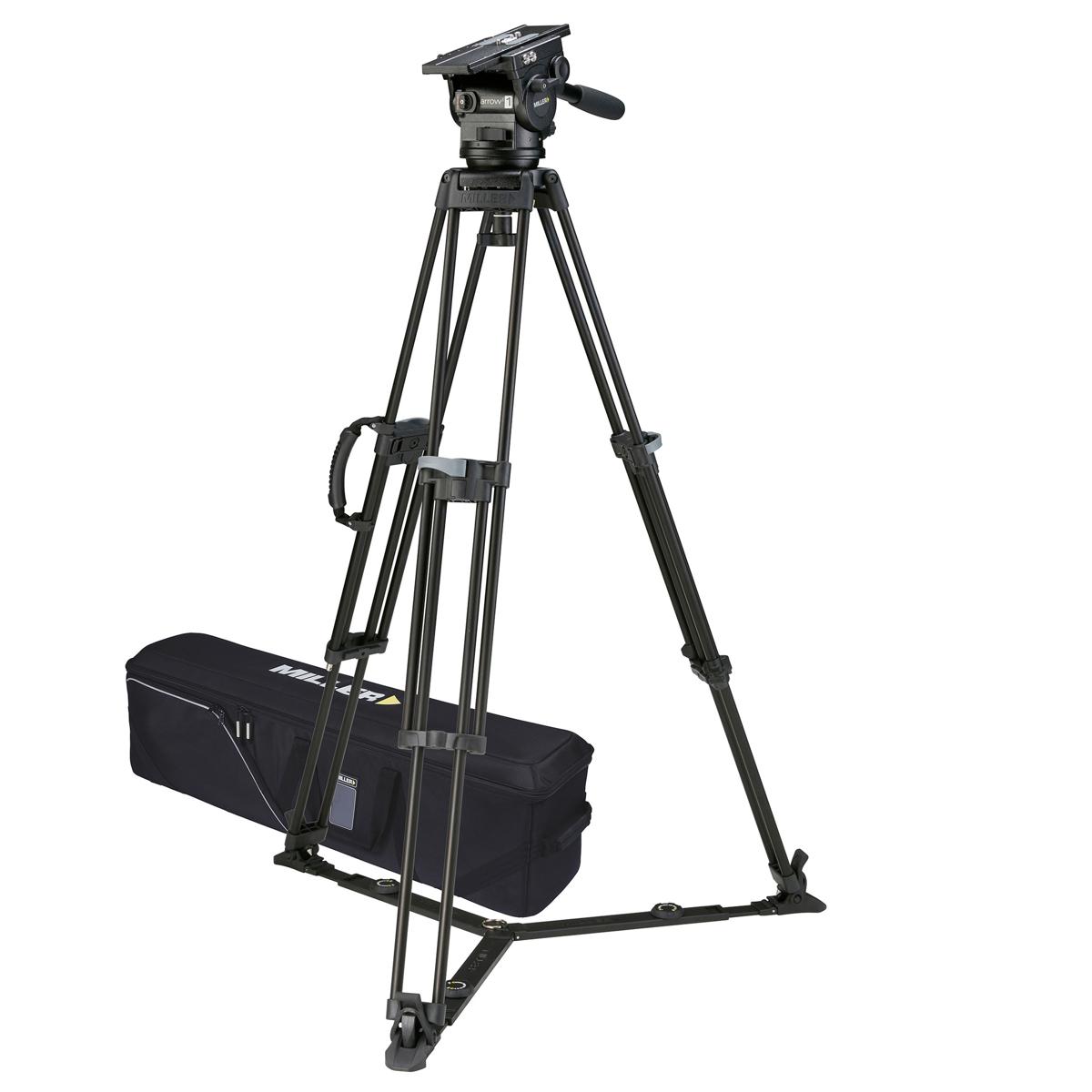 

Miller Arrowx 1 Sprinter II 2-Section Al Tripod w/Fluid Head, Ground Spreader