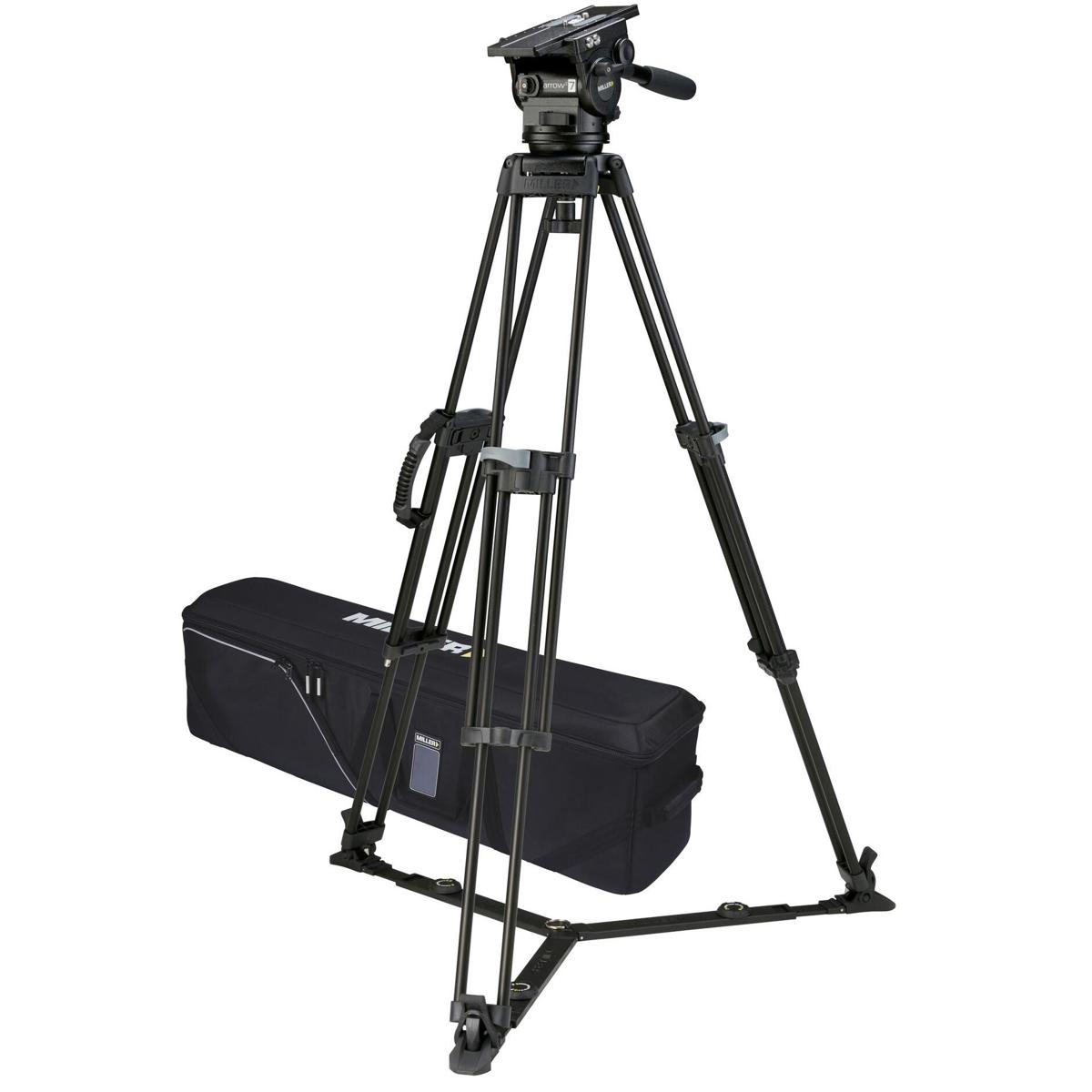 

Miller Arrowx 7 Fluid Head w/Sprinter II 2-Section Al Tripod,470 Ground Spreader
