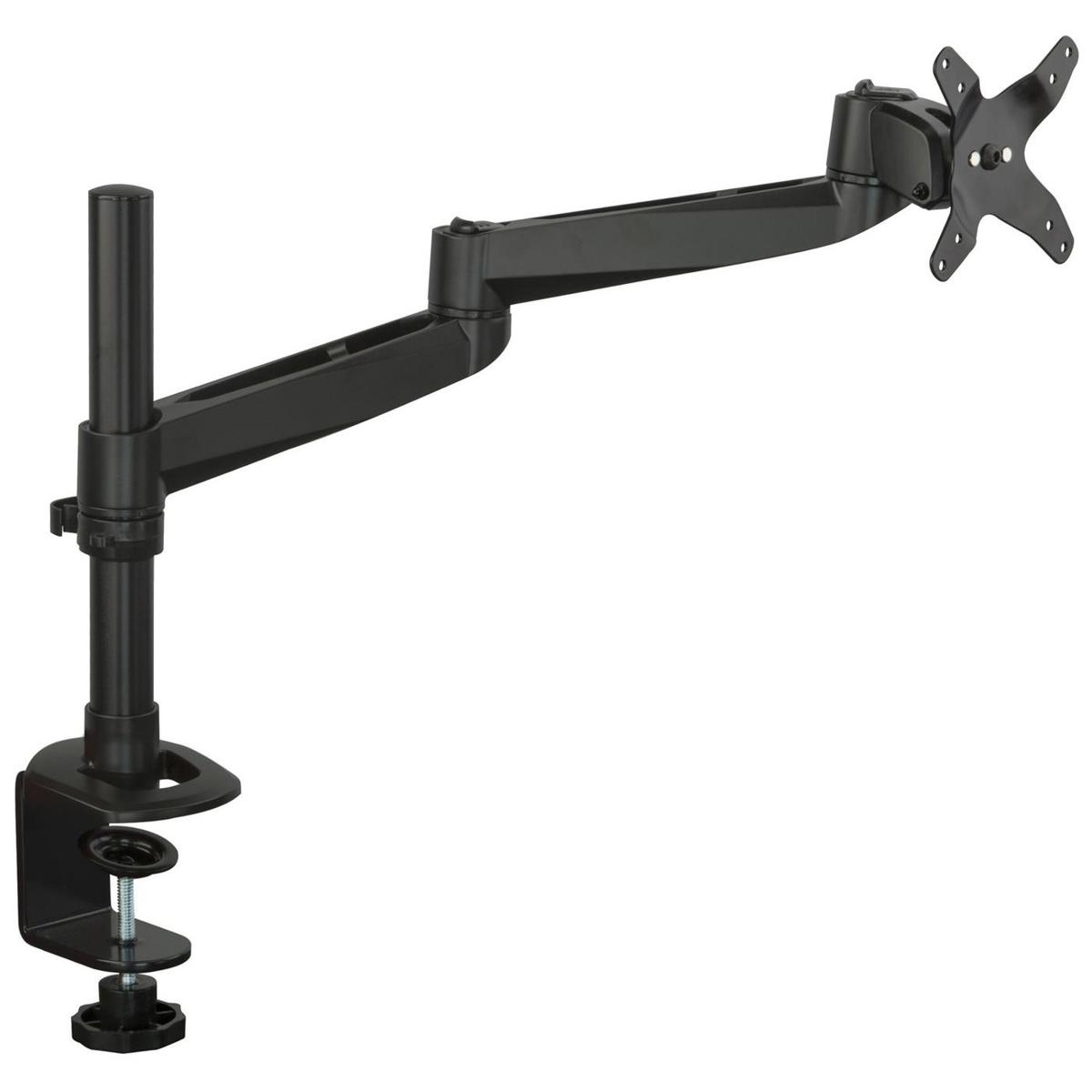 

Mount-It! MI-33116B Single Monitor Dual Arm Articulating LCD Desk Mount, Black