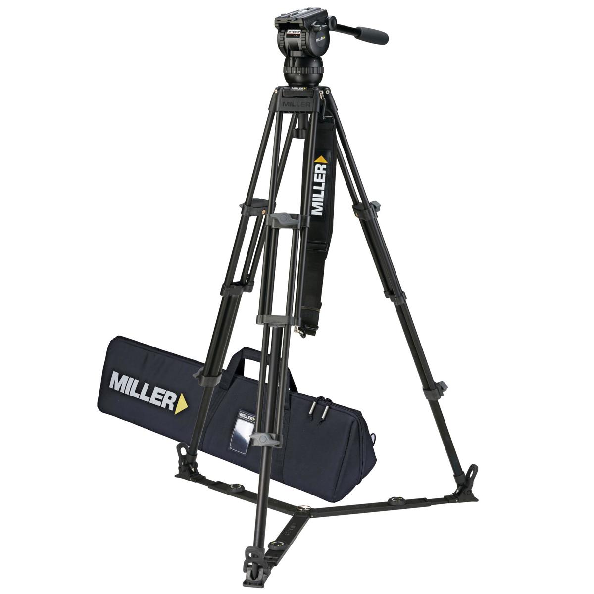 

Miller CX2 Fluid Head with Toggle 3-Section Al Alloy Tripod & On Ground Spreader