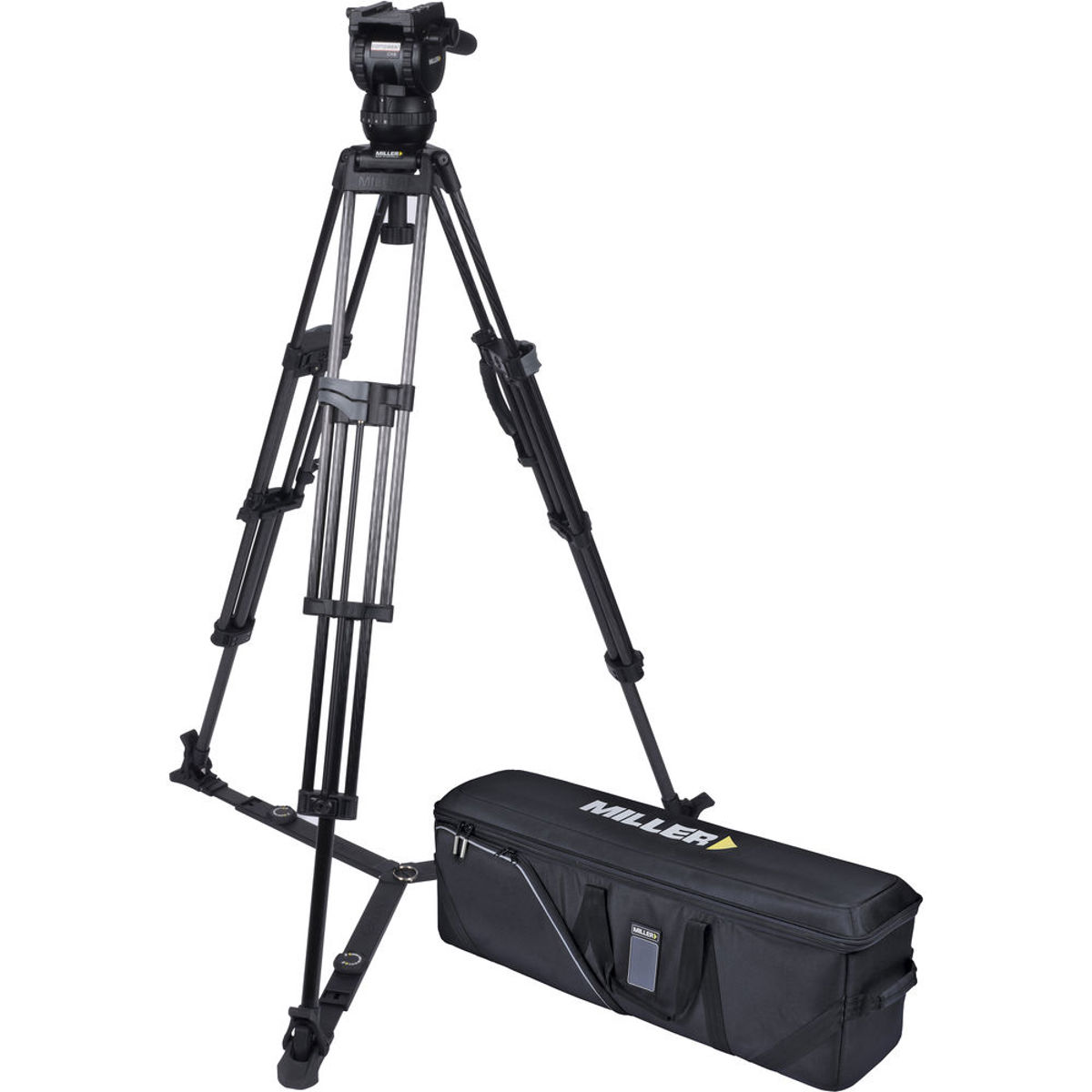 

Miller CX8 Fluid Head w/75 Sprinter II 3-Section CF Tripod & 470 Ground Spreader