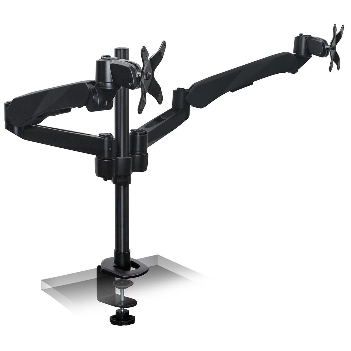

Mount-It! MI-45116B Dual Arm Articulating Computer Monitor Desk Mount, Black