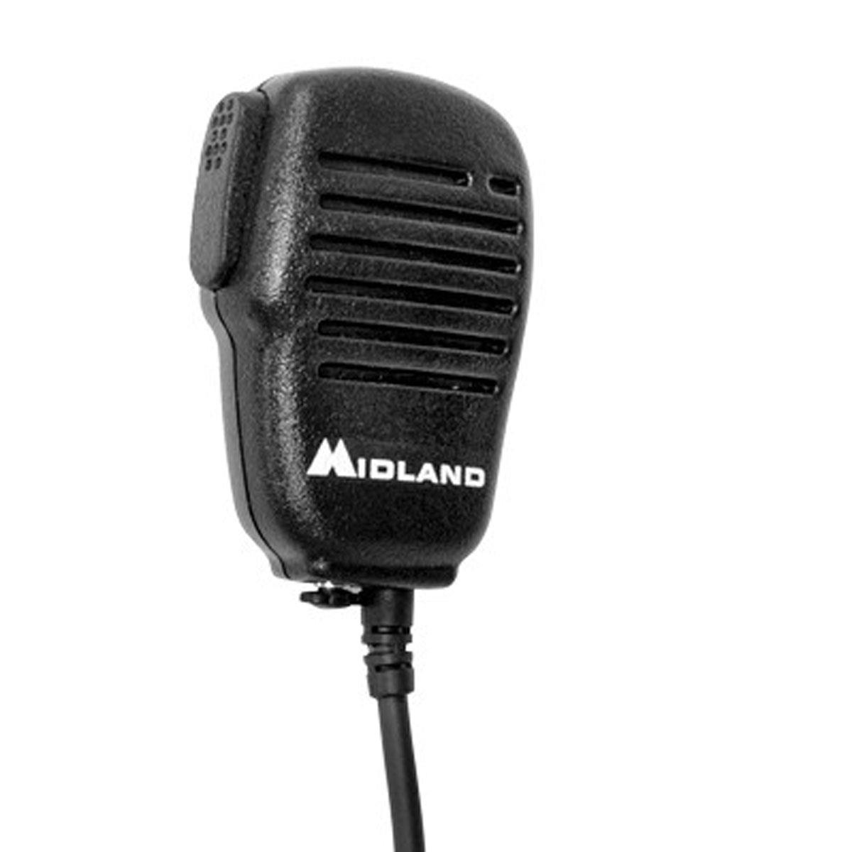 Image of Midland Remote Speaker Microphone with PTT Technology for GMRS Radios