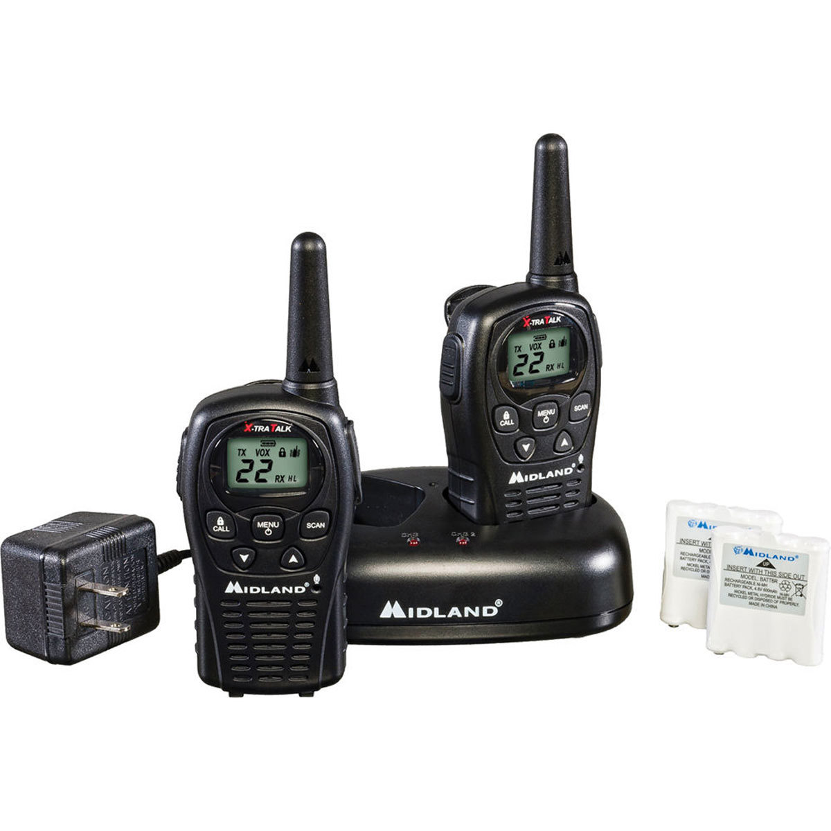 

Midland 22 Channels 2 Way Radios With Charger, 24 Mile Range